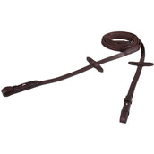 BR Teugel Linnen 19mm Blind/ronde Gesp Bruin/Zilver BR Teugel Linnen 19mm Blind/ronde Gesp Bruin/Zilver