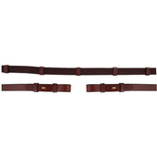 BR Teugel Linnen 19mm Blind/ronde Gesp Tobacco/Goud BR Teugel Linnen 19mm Blind/ronde Gesp Tobacco/Goud