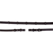 BR Teugel Linnen 19mm Anti-slip e Sluiting Zwart/Zilver BR Teugel Linnen 19mm Anti-slip e Sluiting Zwart/Zilver