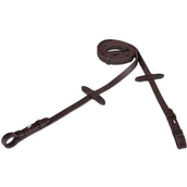 BR Teugel Linnen 19mm Anti-slip e Sluiting Bruin/Zilver BR Teugel Linnen 19mm Anti-slip e Sluiting Bruin/Zilver