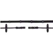 BR Teugel Linnen 19mm Blind Ronde Gesp Zwart BR Teugel Linnen 19mm Blind Ronde Gesp Zwart