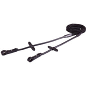 BR Teugel Linnen 19mm Blind Ronde Gesp Zwart BR Teugel Linnen 19mm Blind Ronde Gesp Zwart