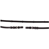 Premiere Teugel Linnen 16mm Gespsluiting Zwart Premiere Teugel Linnen 16mm Gespsluiting Zwart