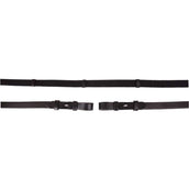 Premiere Teugel Linnen 19mm met Blinde Sluiting Zwart Premiere Teugel Linnen 19mm met Blinde Sluiting Zwart