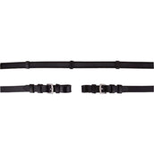 Premiere Teugel 19mm Anti-slip Gespsluiting Zwart Premiere Teugel 19mm Anti-slip Gespsluiting Zwart