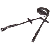 Premiere Teugel 16mm Anti-slip Gespsluiting Zwart Premiere Teugel 16mm Anti-slip Gespsluiting Zwart