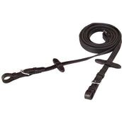 BR Teugel Eventa Pro Grip 16mm Ronde Gesp Zwart/Zilver BR Teugel Eventa Pro Grip 16mm Ronde Gesp Zwart/Zilver