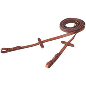 BR Teugel Eventa Pro Grip 16mm Blind Tobacco/Goud BR Teugel Eventa Pro Grip 16mm Blind Tobacco/Goud