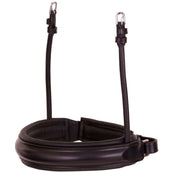 BR Neusriem Stang/trens Breed Bakstukken Zwart/Zilver BR Neusriem Stang/trens Breed Bakstukken Zwart/Zilver