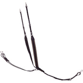 BR Voortuig Taunton Elastische met Martingaal Zwart/Zilver BR Voortuig Taunton Elastische met Martingaal Zwart/Zilver