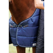 Dominick Outdoordeken Turnout Lite 0g Navy/Wit Dominick Outdoordeken Turnout Lite 0g Navy/Wit