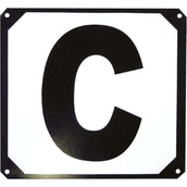 Hippotonic Dressuurletters met Metalen Steun Zwart/Wit Hippotonic Dressuurletters met Metalen Steun Zwart/Wit