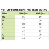 Norton Minichaps Stretch Grain Zwart Norton Minichaps Stretch Grain Zwart