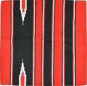 Randol's Navajo Show Blanket Katoen Rood/Zwart/Wit Randol's Navajo Show Blanket Katoen Rood/Zwart/Wit