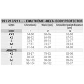 EQUITHÈME Bodyprotector Belt Zwart EQUITHÈME Bodyprotector Belt Zwart