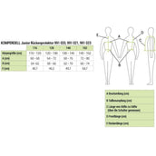 Komperdell Rugprotector Junior Zwart/Blauw Komperdell Rugprotector Junior Zwart/Blauw