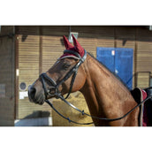 EQUITHÈME Oornetje Polyfun Bordeaux/Taupe EQUITHÈME Oornetje Polyfun Bordeaux/Taupe