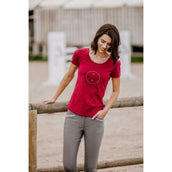 EQUITHÈME T-Shirt Anna Dames Cherry EQUITHÈME T-Shirt Anna Dames Cherry