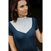 EQUITHÈME Wedstrijdshirt Lerma Dames Navy EQUITHÈME Wedstrijdshirt Lerma Dames Navy