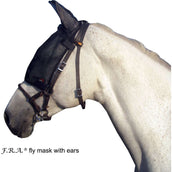 F.R.A. Cavallo Horse & Rider Vliegenmasker met Oren Zwart F.R.A. Cavallo Horse & Rider Vliegenmasker met Oren Zwart