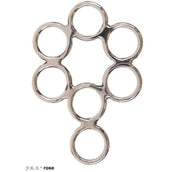 F.R.A. Hackamore Scharen Rose Set RVS F.R.A. Hackamore Scharen Rose Set RVS