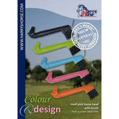 Harry's Horse Hoevenkrabber en Borstel Paardenhoofd Zwart Harry's Horse Hoevenkrabber en Borstel Paardenhoofd Zwart