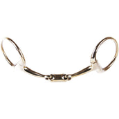 Harry's Horse Bustrens Gold Dubbelgebroken Oval-link Harry's Horse Bustrens Gold Dubbelgebroken Oval-link
