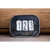 HB Startnummer Shine met Glitter Zwart/Silver Glitter HB Startnummer Shine met Glitter Zwart/Silver Glitter