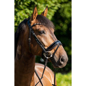 HB Showtime Hoofdstel Sweet Dreams Zwart/Burgundy HB Showtime Hoofdstel Sweet Dreams Zwart/Burgundy