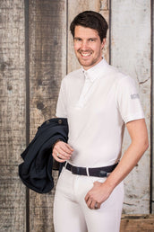 Harry's Horse Wedstrijdshirt Liciano Heren Wit Harry's Horse Wedstrijdshirt Liciano Heren Wit