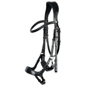 Harry's Horse Hoofdstel Release met Gecombineerde Neusriem Zwart Harry's Horse Hoofdstel Release met Gecombineerde Neusriem Zwart
