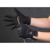 Harry's Horse Rijhandschoenen Domy Suede Mesh Zwart Harry's Horse Rijhandschoenen Domy Suede Mesh Zwart