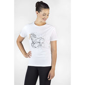 HKM T-Shirt Geometrical Horse Wit HKM T-Shirt Geometrical Horse Wit