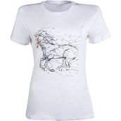 HKM T-Shirt Geometrical Horse Wit HKM T-Shirt Geometrical Horse Wit