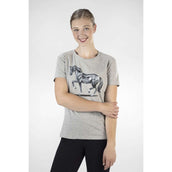 HKM T-Shirt Graphical Horse Lichtgrijs/Melange HKM T-Shirt Graphical Horse Lichtgrijs/Melange