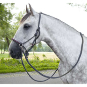 HKM Touwhalster Deko met Teugel Donkergrijs/Grapevine HKM Touwhalster Deko met Teugel Donkergrijs/Grapevine