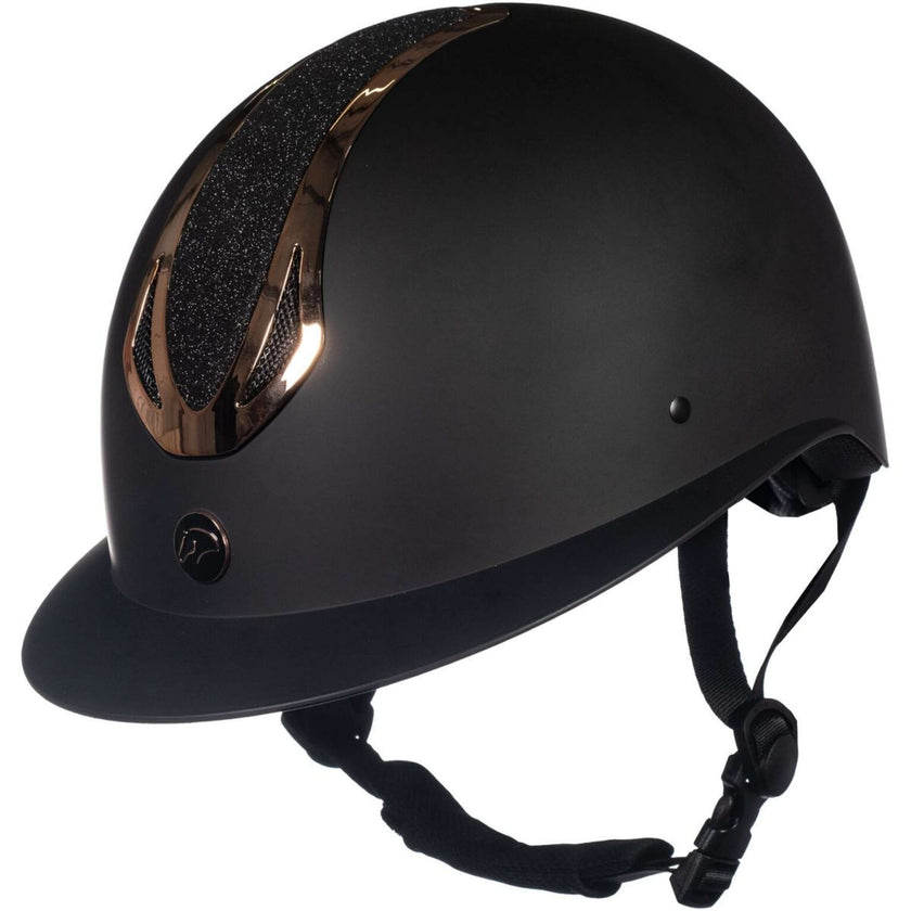 HKM Cap Illusion Zwart/Rosegoud HKM Cap Illusion Zwart/Rosegoud