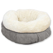 All For Paws Lambswool Donut Bed Grijs All For Paws Lambswool Donut Bed Grijs