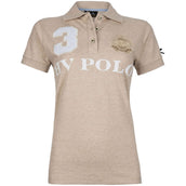 HV Polo Polo Favouritas EQ SS Sand Melange HV Polo Polo Favouritas EQ SS Sand Melange