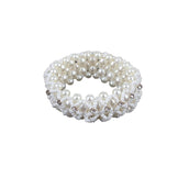 HORKA Haar Strik Crystal Pearl Wit HORKA Haar Strik Crystal Pearl Wit