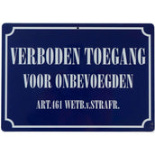 Red Horse Waarschuwingsbord Verboden Toegang Red Horse Waarschuwingsbord Verboden Toegang