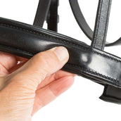 Kieffer hoofdstel Ultrasoft Sue Met Kristallen Zwart/Lichtbruin Kieffer hoofdstel Ultrasoft Sue Met Kristallen Zwart/Lichtbruin