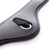 Kavalkade Dressuursingel Atlas Oiled Leather met Elastiek Zwart Kavalkade Dressuursingel Atlas Oiled Leather met Elastiek Zwart