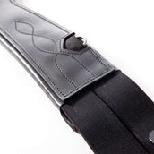 Kavalkade Dressuursingel Atlas Oiled Leather met Elastiek Zwart Kavalkade Dressuursingel Atlas Oiled Leather met Elastiek Zwart