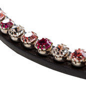 Kavalkade Frontriem Splendid Gebogen Zwart/Roze Kavalkade Frontriem Splendid Gebogen Zwart/Roze