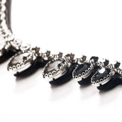 Kavalkade Frontriem Empress Zwart/Zwart/Wit Kavalkade Frontriem Empress Zwart/Zwart/Wit