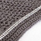 Kavalkade Oornetje met Strassstenen Antraciet Kavalkade Oornetje met Strassstenen Antraciet