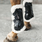 Kentucky Peesbeschermers Bamboo Elastic Vegan Sheepskin Zwart Kentucky Peesbeschermers Bamboo Elastic Vegan Sheepskin Zwart