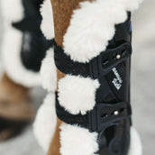 Kentucky Peesbeschermers Bamboo Elastic Vegan Sheepskin Zwart Kentucky Peesbeschermers Bamboo Elastic Vegan Sheepskin Zwart