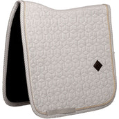 Kentucky Zadeldekje Velvet Pied de Poule Dressuur Grijs/Wit Kentucky Zadeldekje Velvet Pied de Poule Dressuur Grijs/Wit